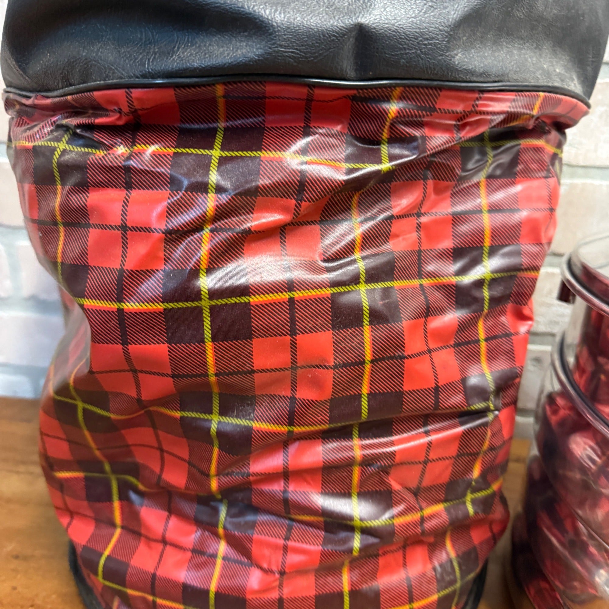 Vintage Regal Ware Aluminum Picnic Pack w/ Plaid Insulated Tote Camping