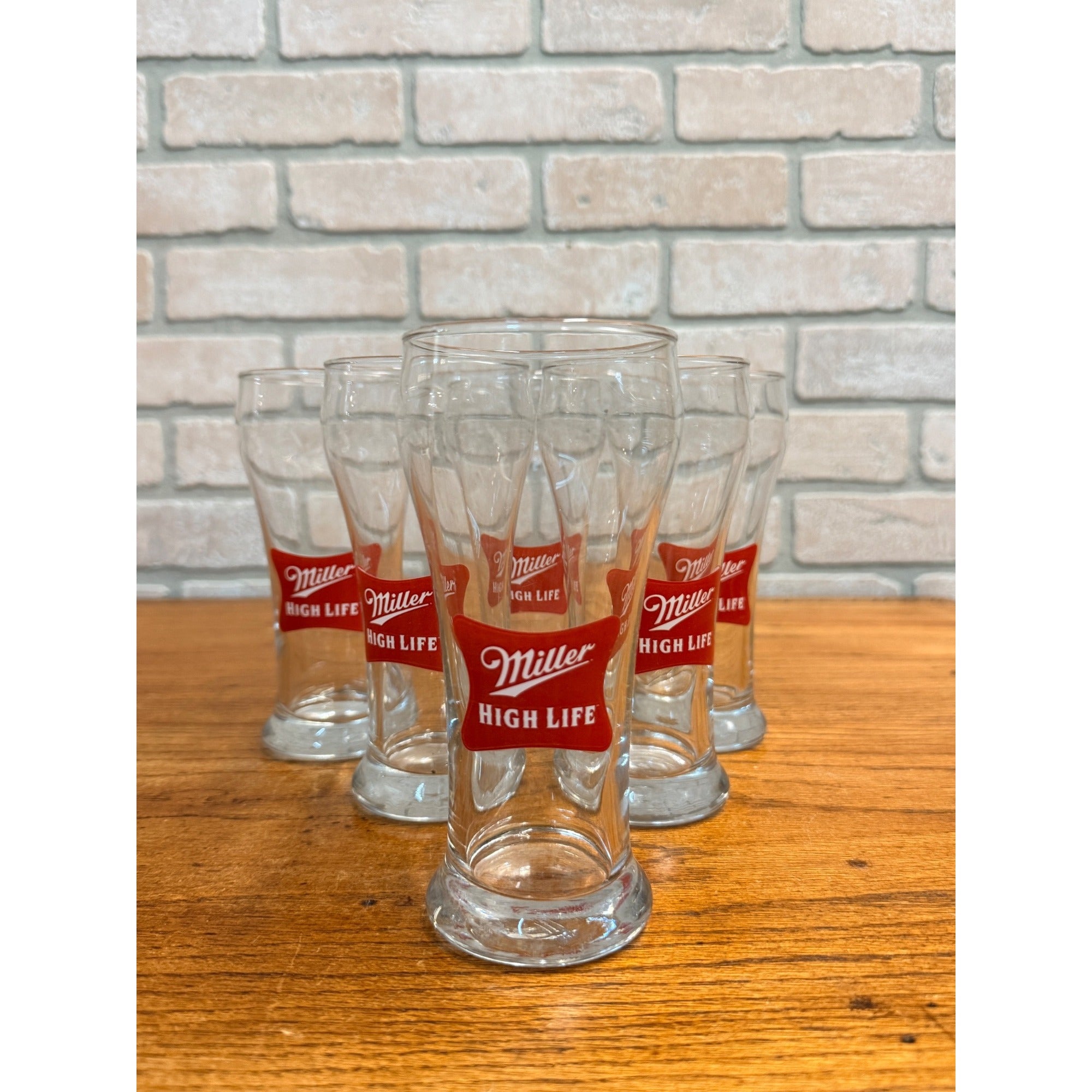 Vintage 1950s Miller High Life Beer 8oz Sham Glass Barware