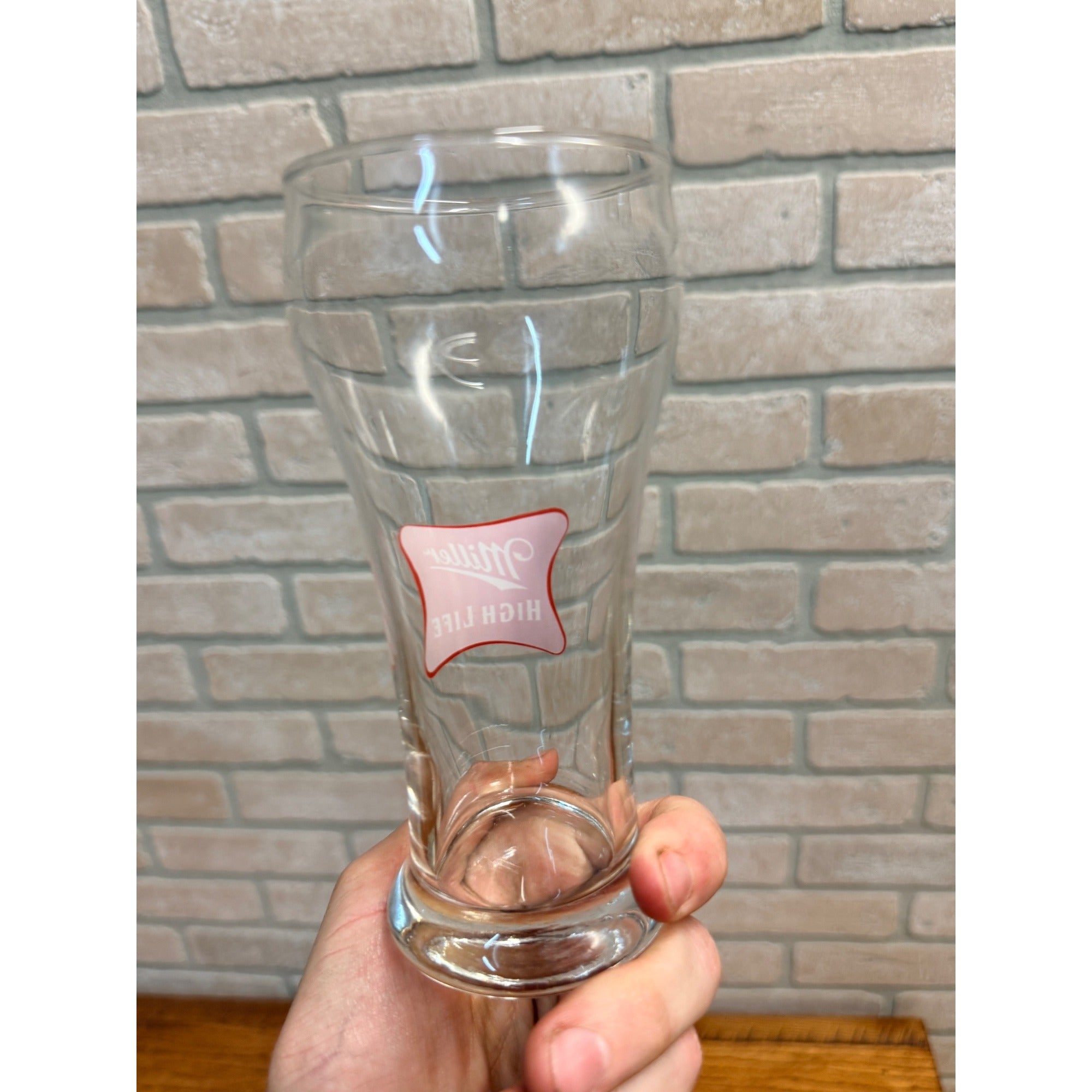 Vintage 1950s Miller High Life Beer 8oz Sham Glass Barware