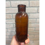 Antique 1900s Amber Bottle Celery-Fo-Mo Fond du Lac WI American Chem Co Druggist