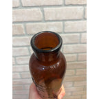 Antique 1900s Amber Bottle Celery-Fo-Mo Fond du Lac WI American Chem Co Druggist