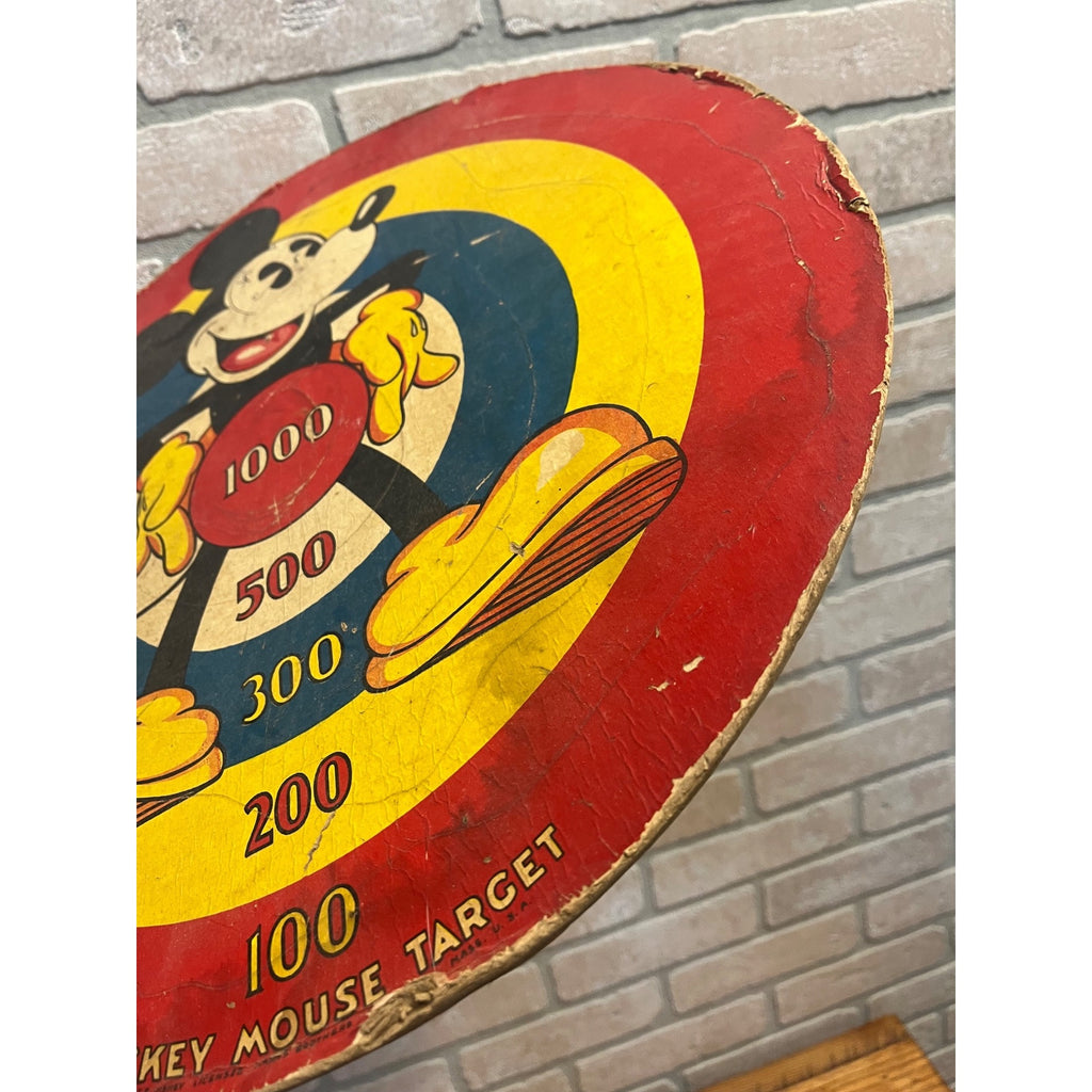 Vintage Mickey Mouse Target 1930s Cardboard Disney Game Marks Bros Marx Toy 17"