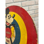Vintage Mickey Mouse Target 1930s Cardboard Disney Game Marks Bros Marx Toy 17"