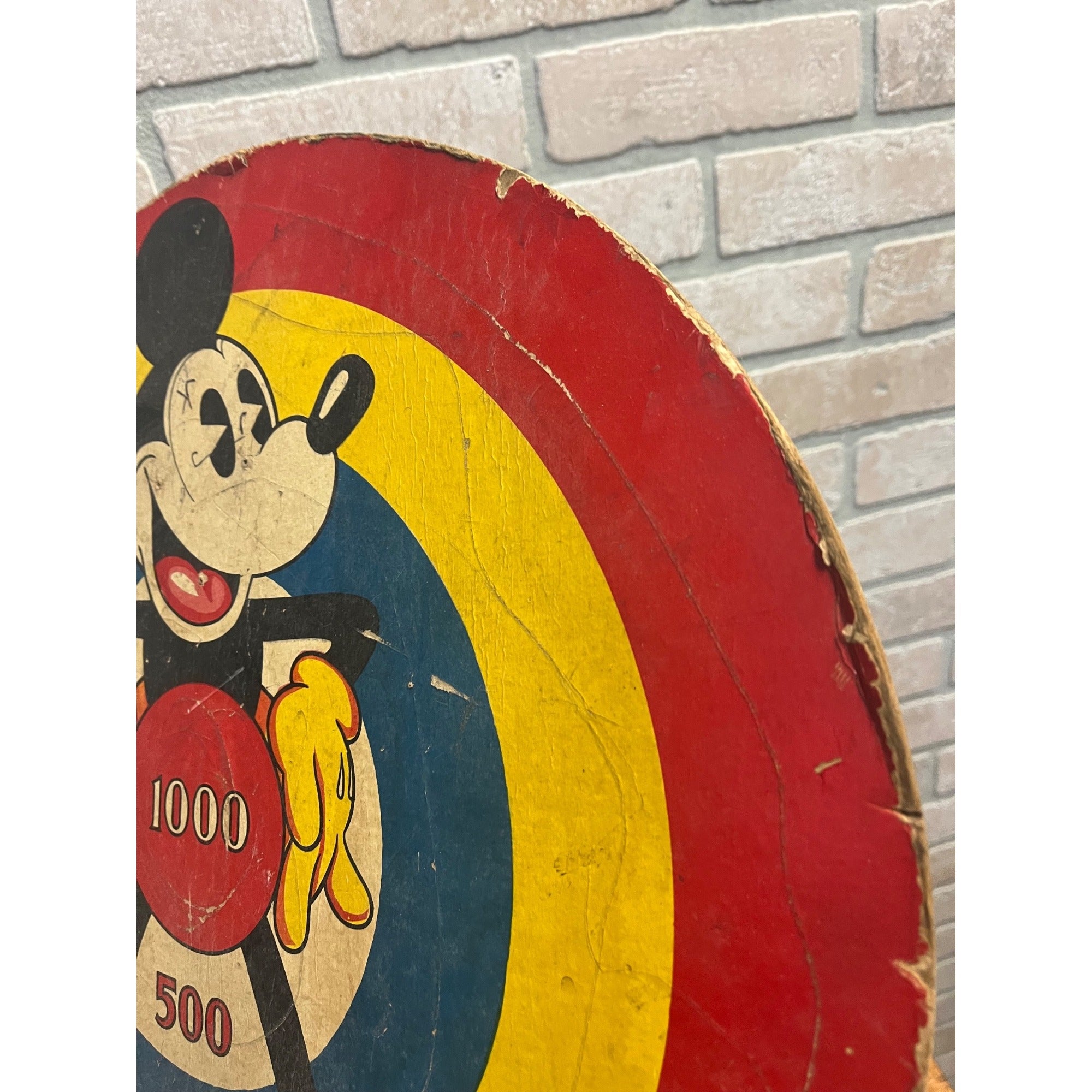 Vintage Mickey Mouse Target 1930s Cardboard Disney Game Marks Bros Marx Toy 17"