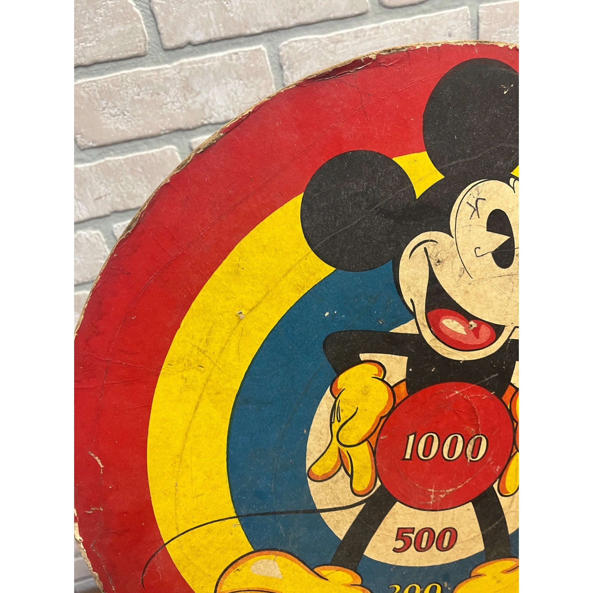 Vintage Mickey Mouse Target 1930s Cardboard Disney Game Marks Bros Marx Toy 17"