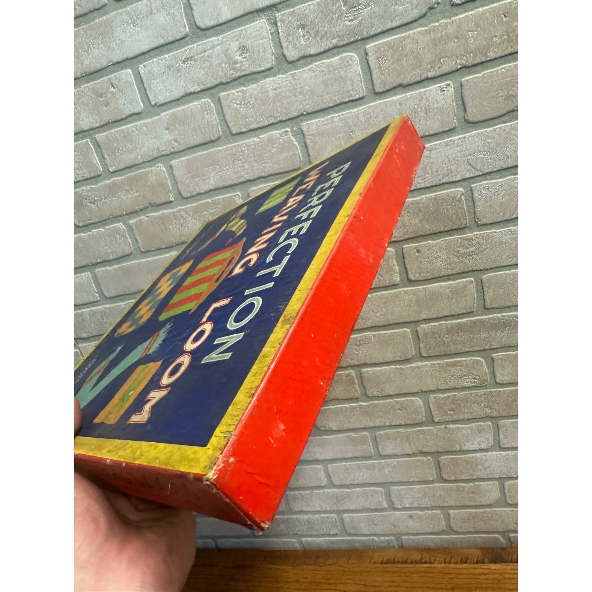 Vintage 1930s Perfection Weaving Loom Samuel Gabriel Child's Toy w/ Box