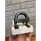 Antique Porcelain Double Pole Plug Fuse Knife Throw Switch - Permel Warren OH