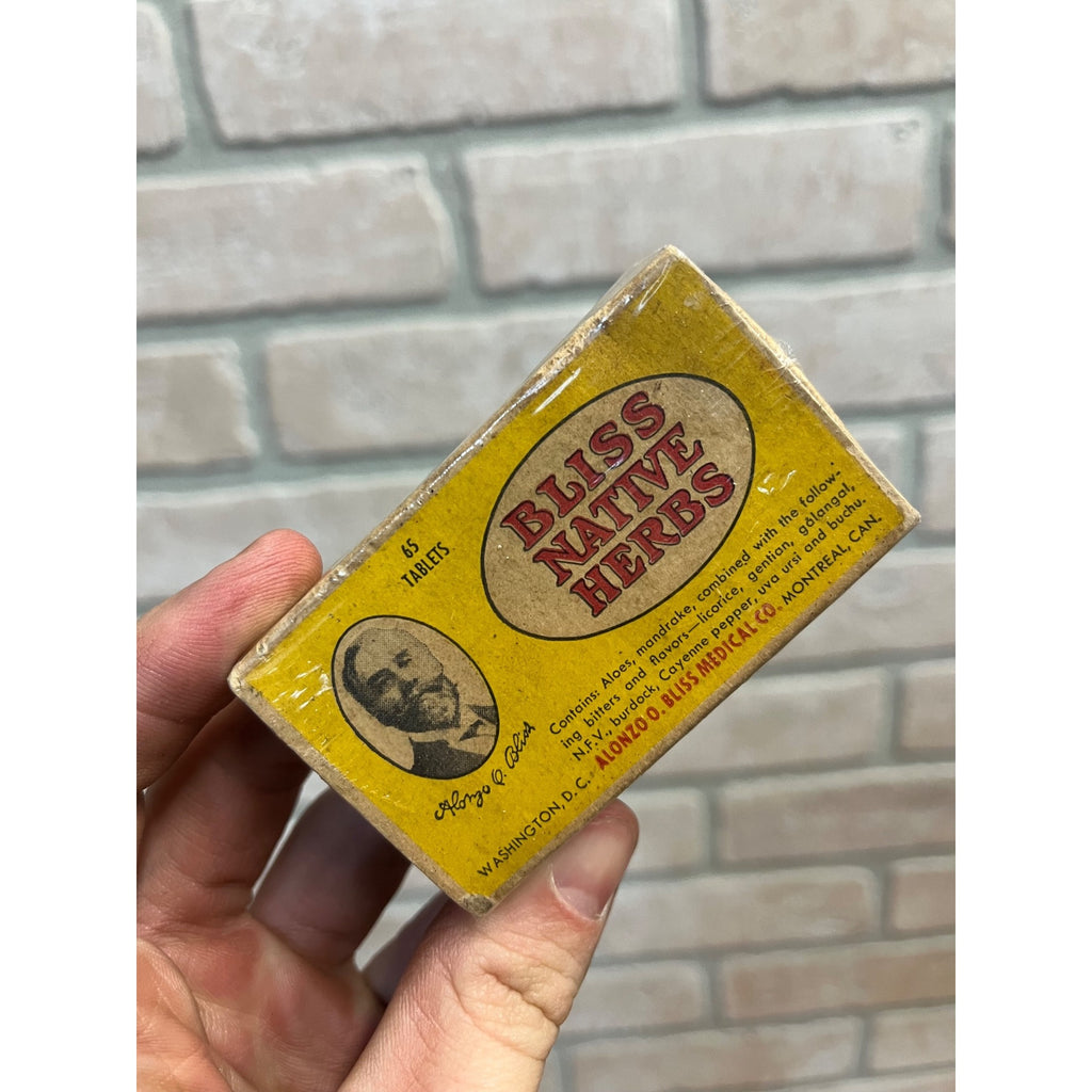 Antique Bliss Native Herbs Blood Laxative and Stomathic Remedy (New Old Stock)