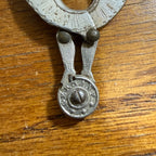 ANTIQUE BALLERINA CURTSY GIRL WATCH FOB PENDANT CIGAR CUTTER GERMANY
