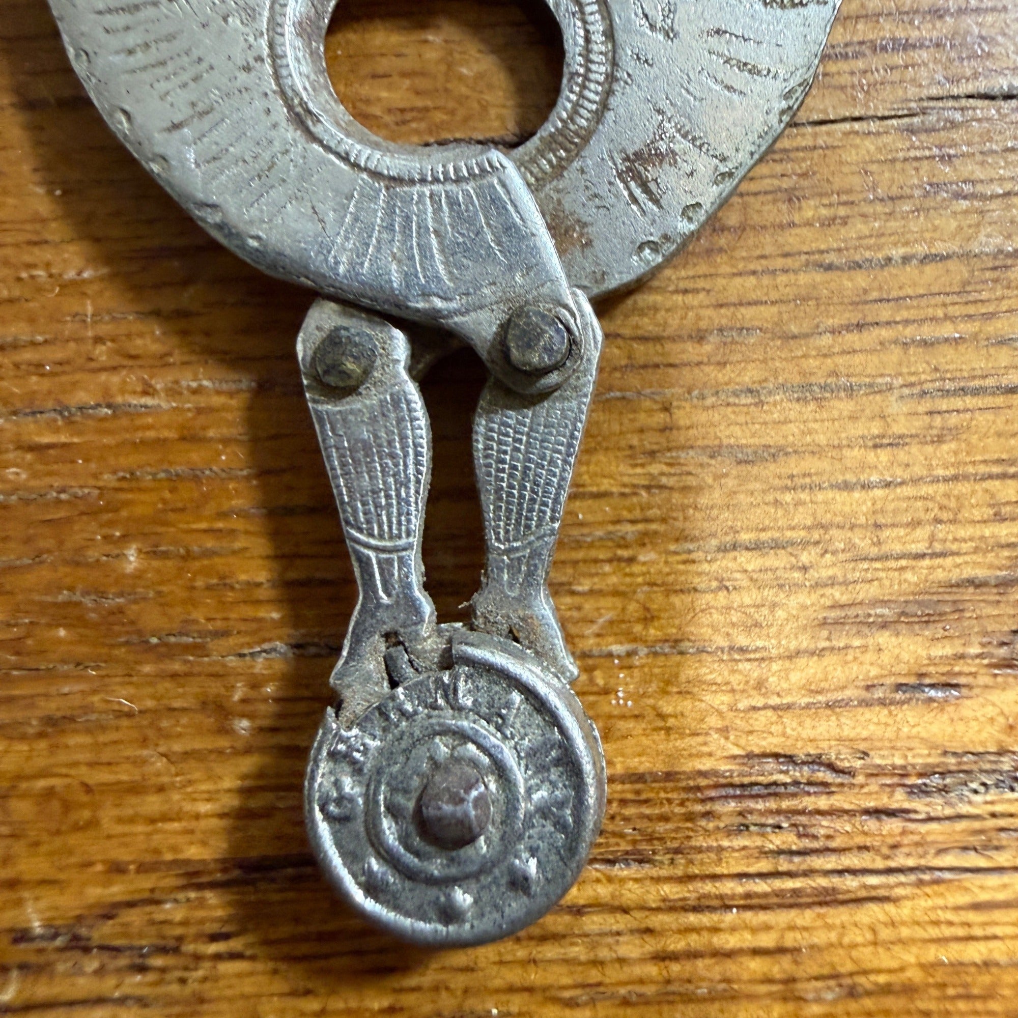 ANTIQUE BALLERINA CURTSY GIRL WATCH FOB PENDANT CIGAR CUTTER GERMANY