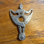 ANTIQUE BALLERINA CURTSY GIRL WATCH FOB PENDANT CIGAR CUTTER GERMANY