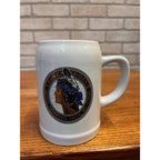 Vintage Leinenkugel's Beer Ceramic Stein With Indian Maiden Logo Chippewa Falls, WI Domex Breweriana Germany