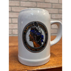 Vintage Leinenkugel's Beer Ceramic Stein With Indian Maiden Logo Chippewa Falls, WI Domex Breweriana Germany