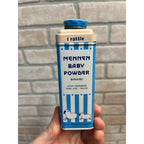 Vintage Mennen Baby Powder Tin That Rattles 4oz Advertising
