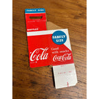 Vintage Coca Cola Family Size Soda Bottle Caddy Carrier Cardboard 2-Pack