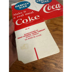 Vintage Coca Cola Family Size Soda Bottle Caddy Carrier Cardboard 2-Pack
