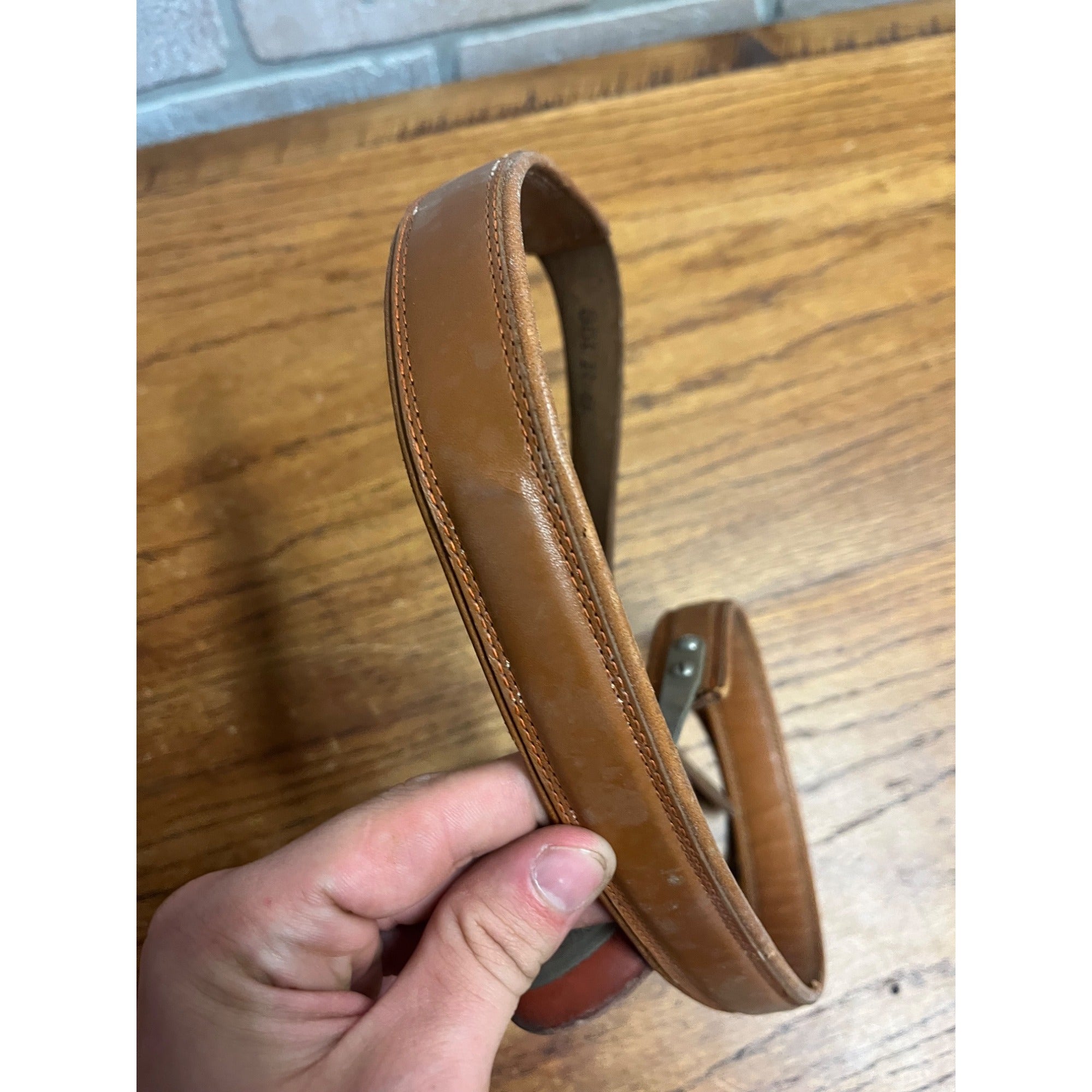 Antique Vintage Hernia Belt Medical Device Oddity Leather Ohio Truss Co. 1900s