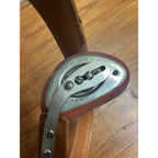 Antique Vintage Hernia Belt Medical Device Oddity Leather Ohio Truss Co. 1900s