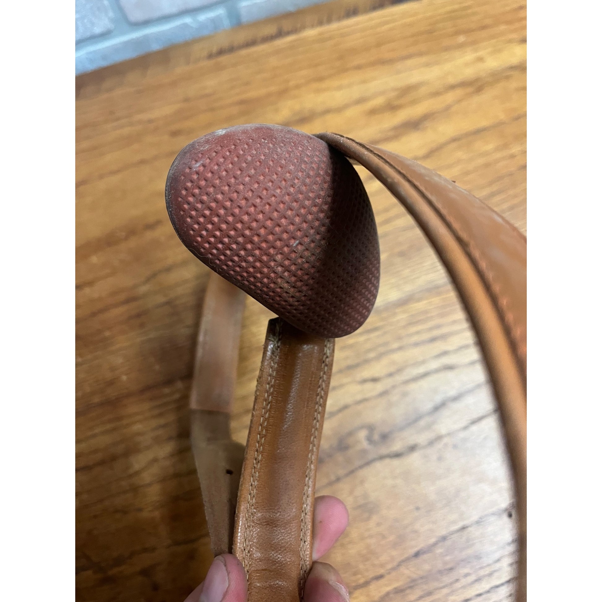 Antique Vintage Hernia Belt Medical Device Oddity Leather Ohio Truss Co. 1900s