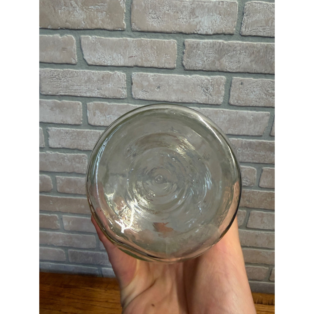 Vintage 1900’s Schram Automatic Sealer Clear Quart Fruit Canning Jar