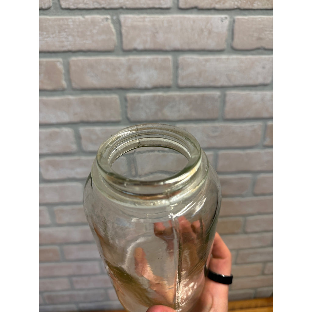 Vintage 1900’s Schram Automatic Sealer Clear Quart Fruit Canning Jar