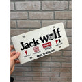 Vintage Jack Wolf Pontiac Cadillac Jeep AMC Dealer Booser Plastic License Plate