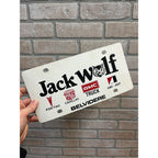 Vintage Jack Wolf Pontiac Cadillac Jeep AMC Dealer Booser Plastic License Plate
