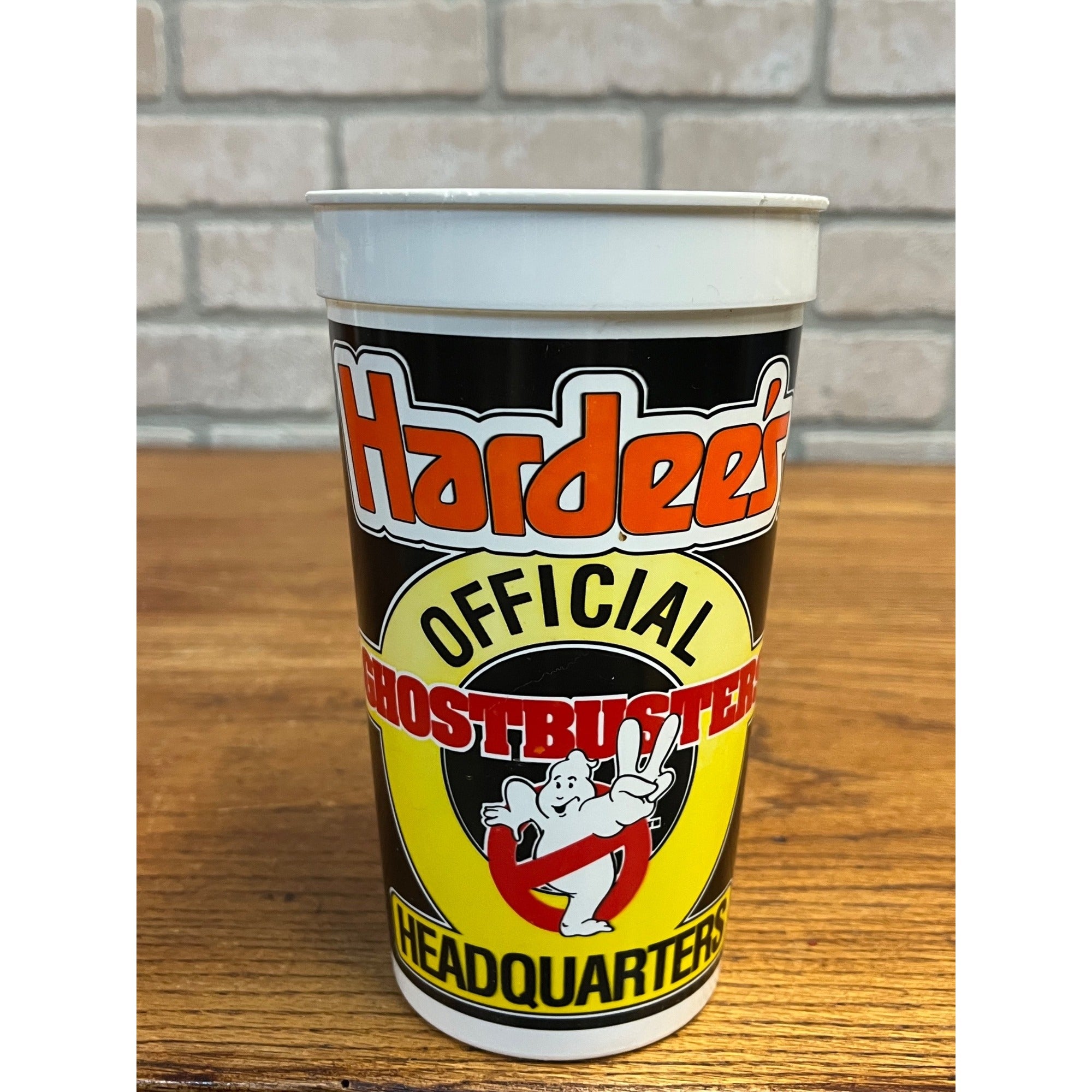 Vintage 1989 GHOSTBUSTERS 2 HARDEES Plastic Cup Movie Promo Headquarters 80s