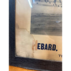 RARE Original 1890s Hebard Transportation Co. Chicago Framed Liutho Advertising Sign