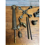 Antique Neoclassical French Bronze Tall Candlestick Electric Lamp PARTS/REPAIR