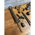 Antique Neoclassical French Bronze Tall Candlestick Electric Lamp PARTS/REPAIR