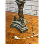Antique Neoclassical French Bronze Tall Candlestick Electric Lamp PARTS/REPAIR