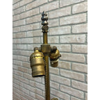Antique Neoclassical French Bronze Tall Candlestick Electric Lamp PARTS/REPAIR
