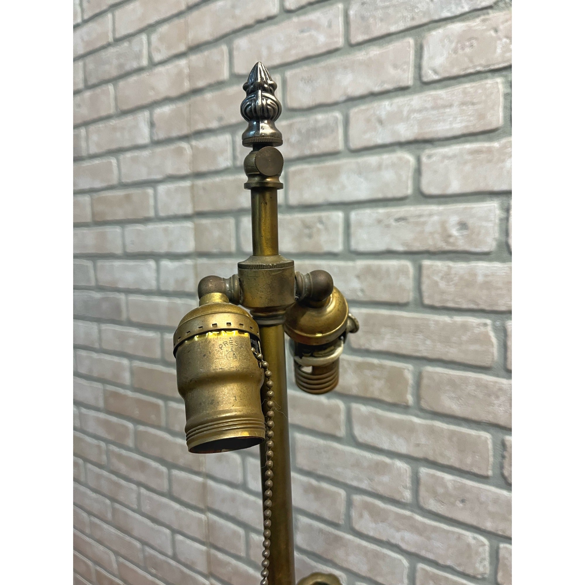 Antique Neoclassical French Bronze Tall Candlestick Electric Lamp PARTS/REPAIR