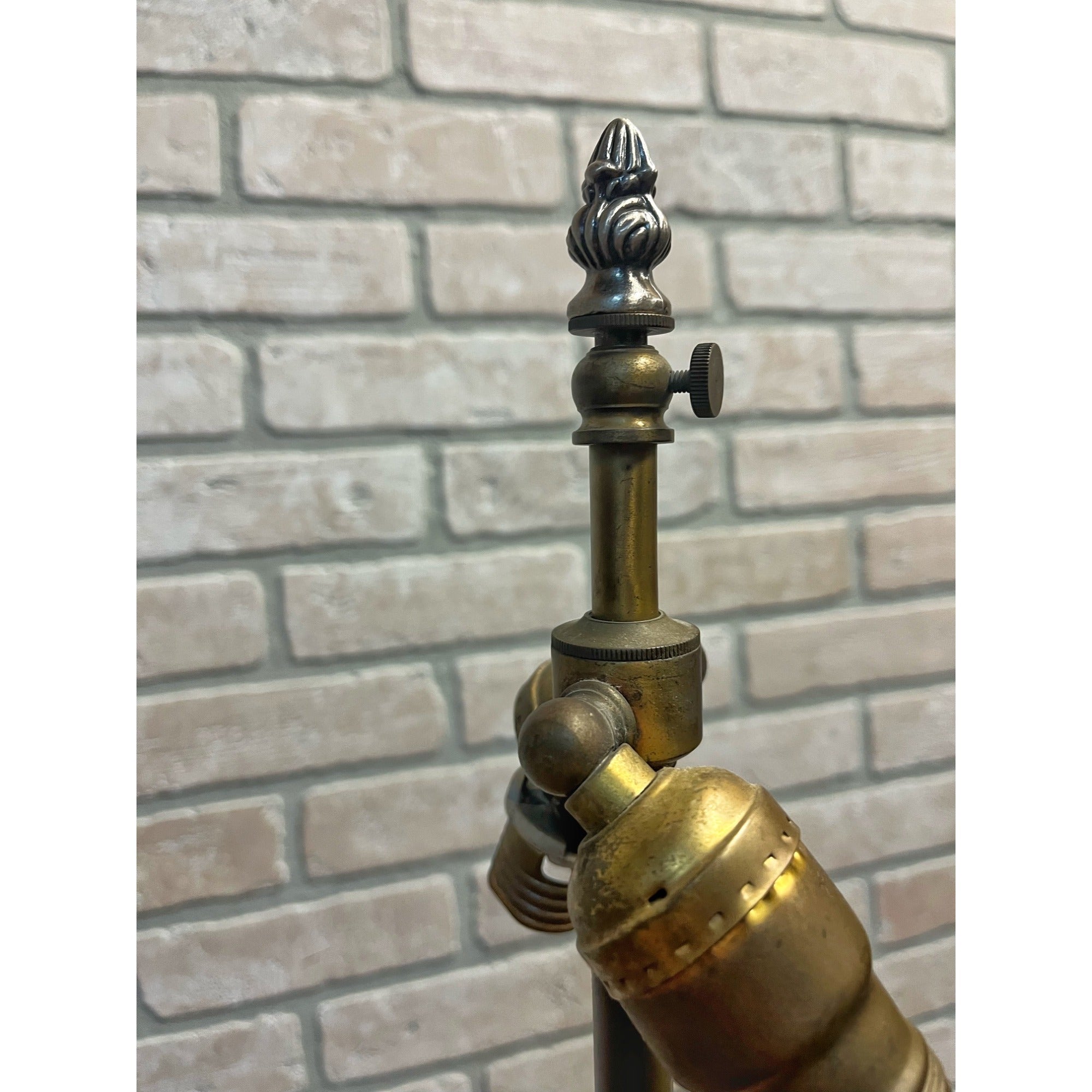 Antique Neoclassical French Bronze Tall Candlestick Electric Lamp PARTS/REPAIR
