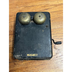 Vintage Kellogg Black Wood Wall Telephone Phone Ringer Bell Box