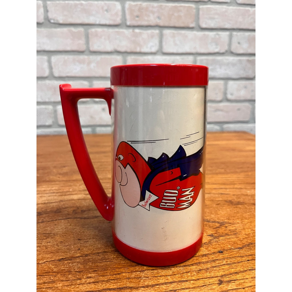 Vintage Budweiser Bud Man Insulated Beer Mug By Thermo-Serv
