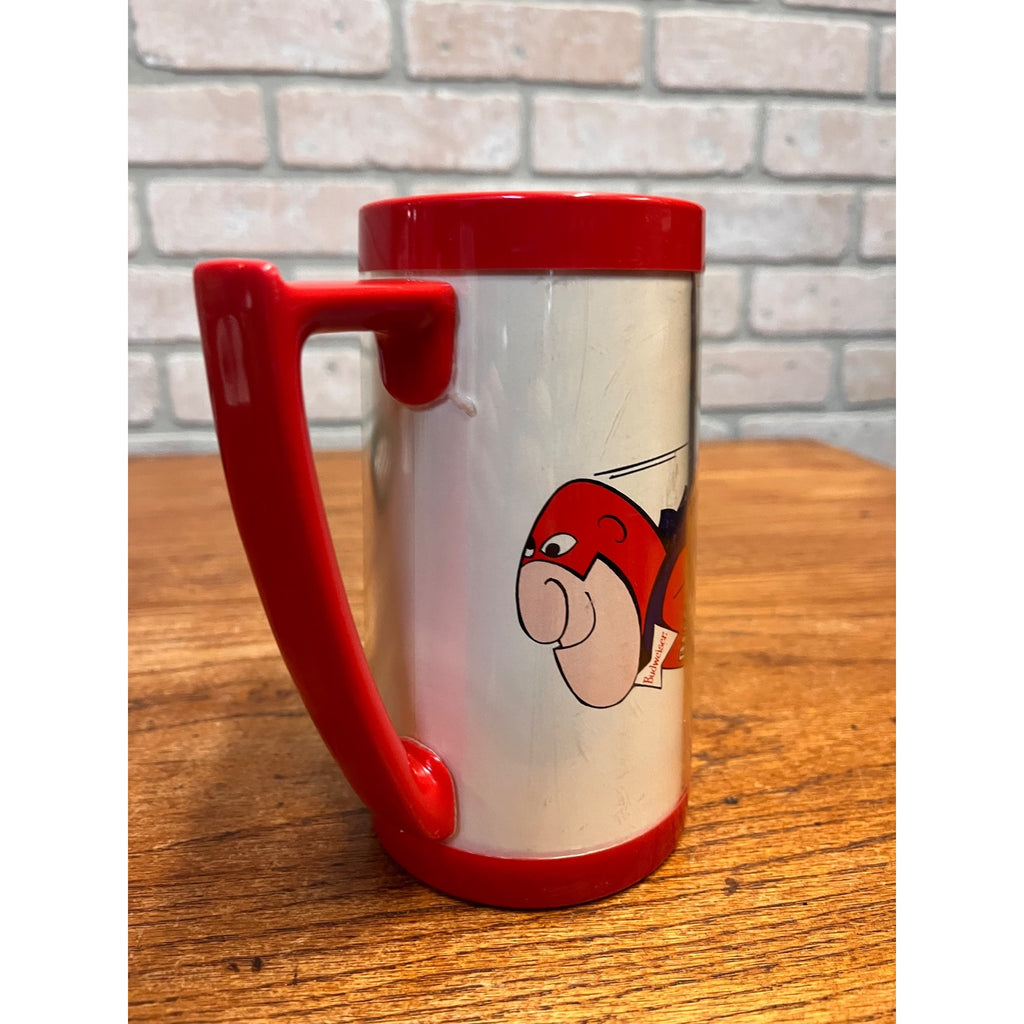 Vintage Budweiser Bud Man Insulated Beer Mug By Thermo-Serv