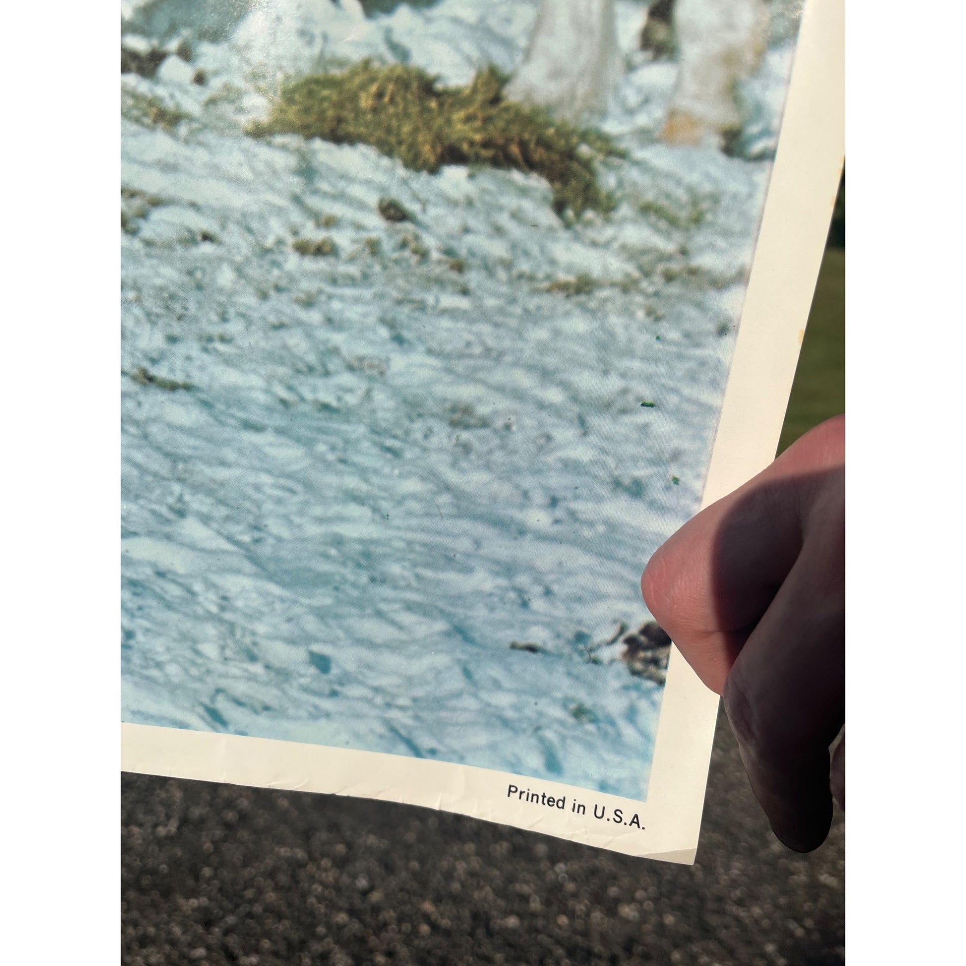 Vintage 1973 Mercury Marine Hurricane Snowmobile Advertising Poster Sign