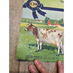 1920s Advertising Calendar Poster Fuller Goodman Farm Barn Dairy Scene
