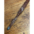 Vintage Western Hamley & Co Belt Sterling 10k Buckle Pendleton Tooled Leather