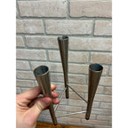 Vintage Old Hall Stainless Steel Campden Candlabra Candle Holder Robert Welch