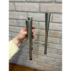 Vintage Old Hall Stainless Steel Campden Candlabra Candle Holder Robert Welch