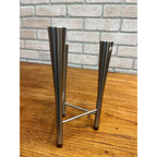 Vintage Old Hall Stainless Steel Campden Candlabra Candle Holder Robert Welch