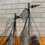 Vintage Mid Century Ceramic TV Lamp Sailboat Ship Yacht Night Light Nautical