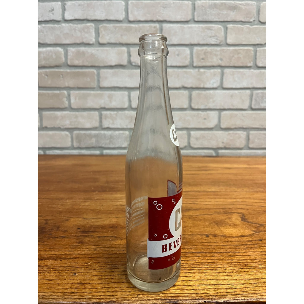 Vintage Cal Beverages Glass Soda Bottle Oshkosh Wisconsin Binder