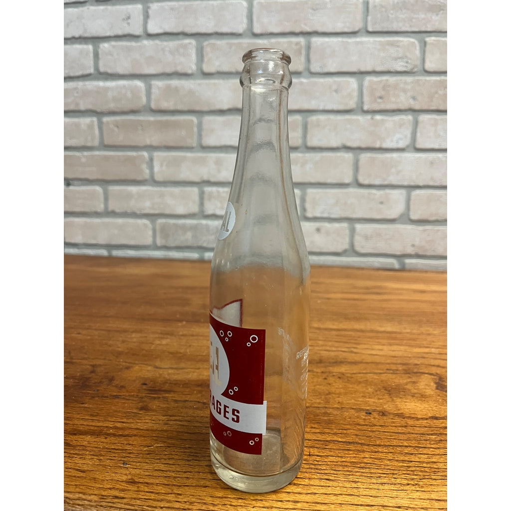Vintage Cal Beverages Glass Soda Bottle Oshkosh Wisconsin Binder