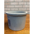 Vintage Grommes And Ullrich Stoneware Crock- Courthouse Square Chicago 1866