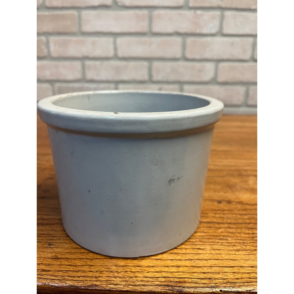 Vintage Grommes And Ullrich Stoneware Crock- Courthouse Square Chicago 1866