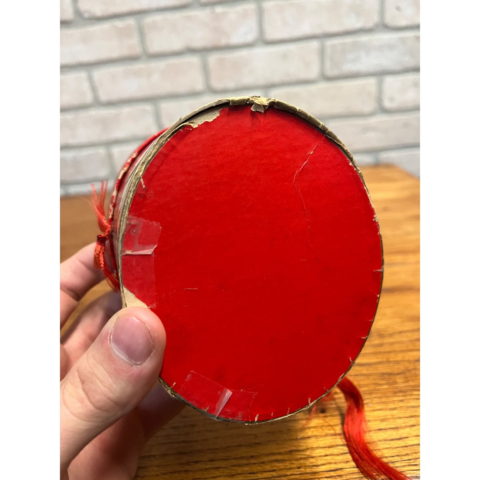 Antique Stetson Miniature Salesman Sample Hat + Christmas Scene Box